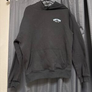 White-fox-boutique Men's Grey and Black Hoodie